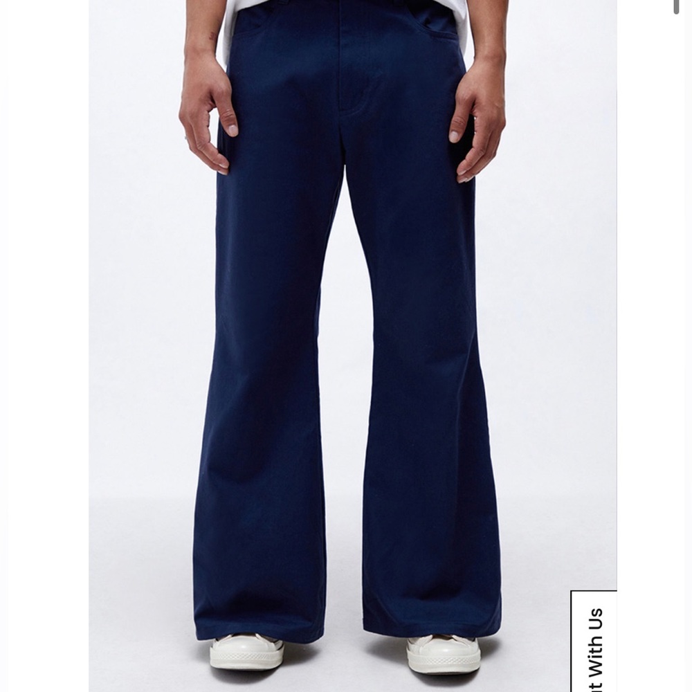 allegra abrams pacsun blue flare unisex pants sizes 34 sold out
